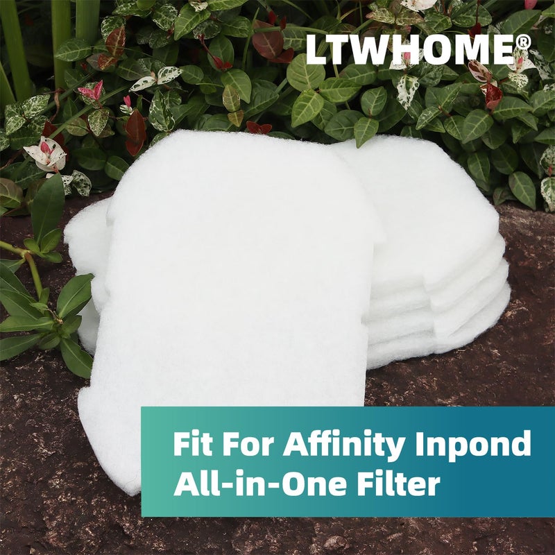 LTWHOME Polymer Wool Pads Fit for Blagdon Inpond All-in-One 300 600 900 Filter (Pack of 12) - Image 2